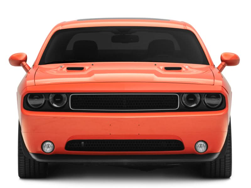 Raxiom 08-14 Dodge Challenger Halo Projctr Headlights w/Sequential Turn Signals-Blk Hsng(Clear Lens).