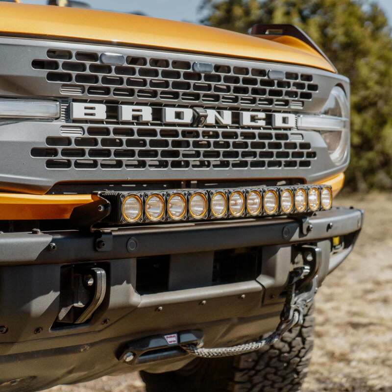 KC HiLiTES 21-24 Ford Bronco Front Bumper Light Bar Mount (For 30in FLEX ERA LED Light Bar).