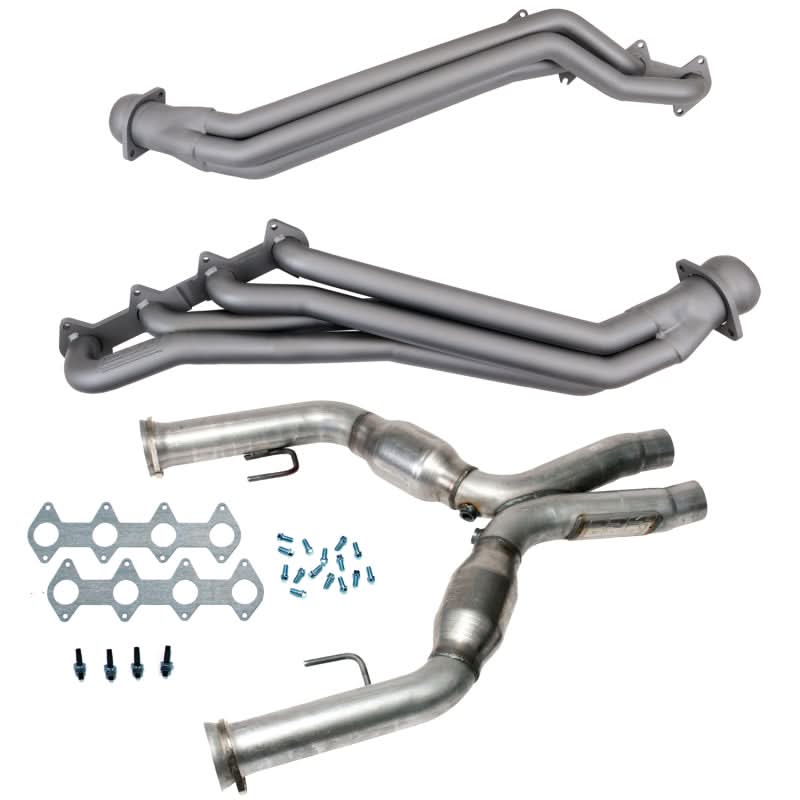 BBK 05-10 Ford Mustang GT 1 5/8 Long Tube Headers w/High Flow Catted X-Pipe (Ti Ceramic).