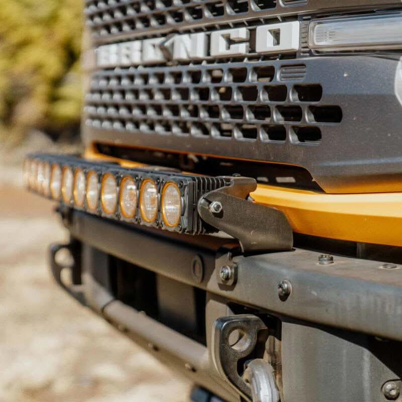 KC HiLiTES 21-24 Ford Bronco Front Bumper Light Bar Mount (For 30in FLEX ERA LED Light Bar).