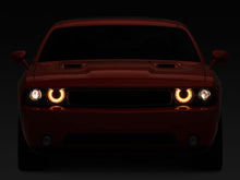 Load image into Gallery viewer, Raxiom 08-14 Dodge Challenger Halo Projctr Headlights w/Sequential Turn Signals-Blk Hsng(Clear Lens).