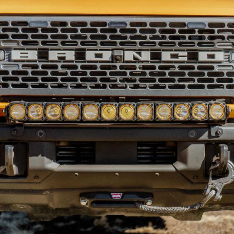 KC HiLiTES 21-24 Ford Bronco Front Bumper Light Bar Mount (For 30in FLEX ERA LED Light Bar).