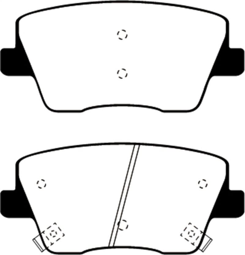 EBC 2019+ Hyundai Veloster N (2nd Gen) 2.0L Turbo Greenstuff Rear Brake Pads - Spikes Speed Shop Inc