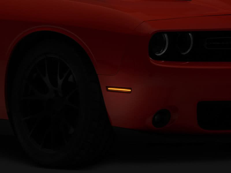 Raxiom 15-22 Challenger Excluding Widebody Axial Series LED Side Marker Lights (Smoked).