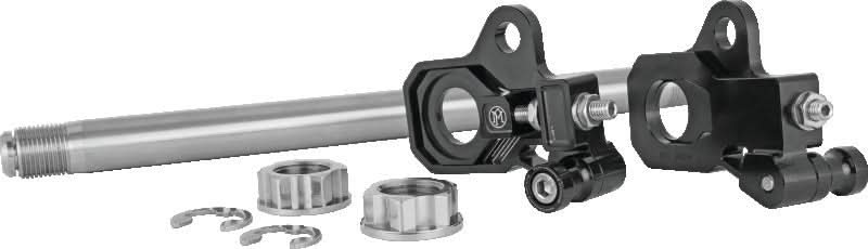 Performance Machine HD Touring Axle Adj Kit - Black Ano