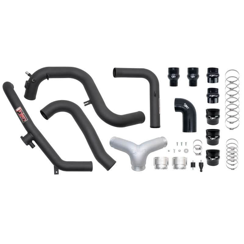 Injen 21-23 Ford Bronco 2.7L V6 (TT) EcoBoost SES Intercooler Pipes - Wrinkle Black.