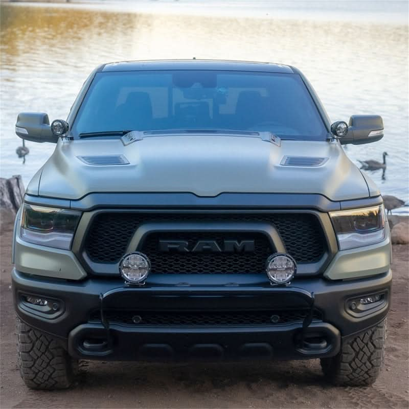 Rigid Industries 2019+ Dodge Ram 1500 A-Pillar LED Light Mounts.