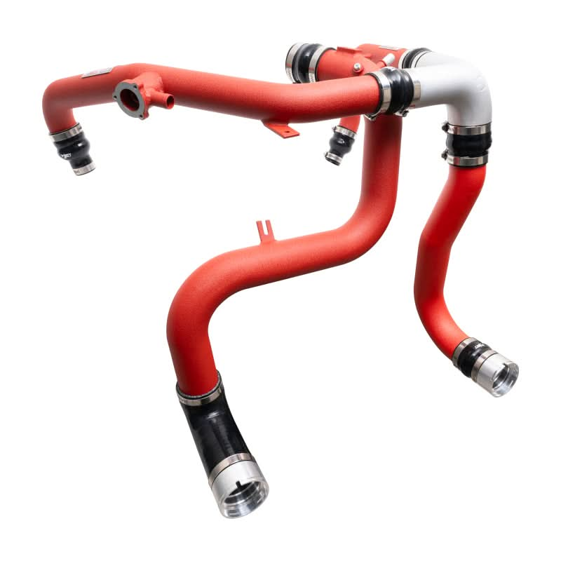 Injen 21-23 Ford Bronco 2.7L V6 (TT) EcoBoost SES Intercooler Pipes - Wrinkle Red.