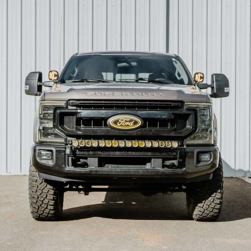 KC HiLiTES 2017+ Ford Super Duty Front Bumper Light Bar Mount For 40in Flex Era LED Light Bar.