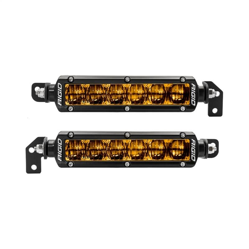 Rigid Industries 2022+ Toyota Tundra 6in SR-Series Selective Yellow Fog Light Kit.