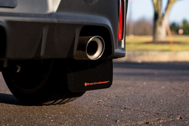 Rally Armor 23-24 Toyota GR Corolla Black UR Mud Flap w/Dark Grey Logo.