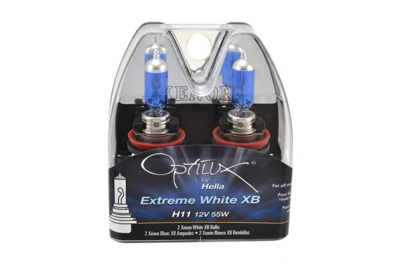 Hella H11 12V 55W Xenon White XB Bulb (Pair).