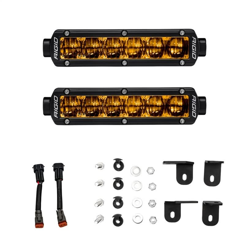 Rigid Industries 2022+ Toyota Tundra 6in SR-Series Selective Yellow Fog Light Kit.