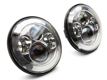 Load image into Gallery viewer, Raxiom 97-18 Jeep Wrangler TJ/JK Axial Series LED Daymaker Headlights- Chrome Housing (Clear Lens).