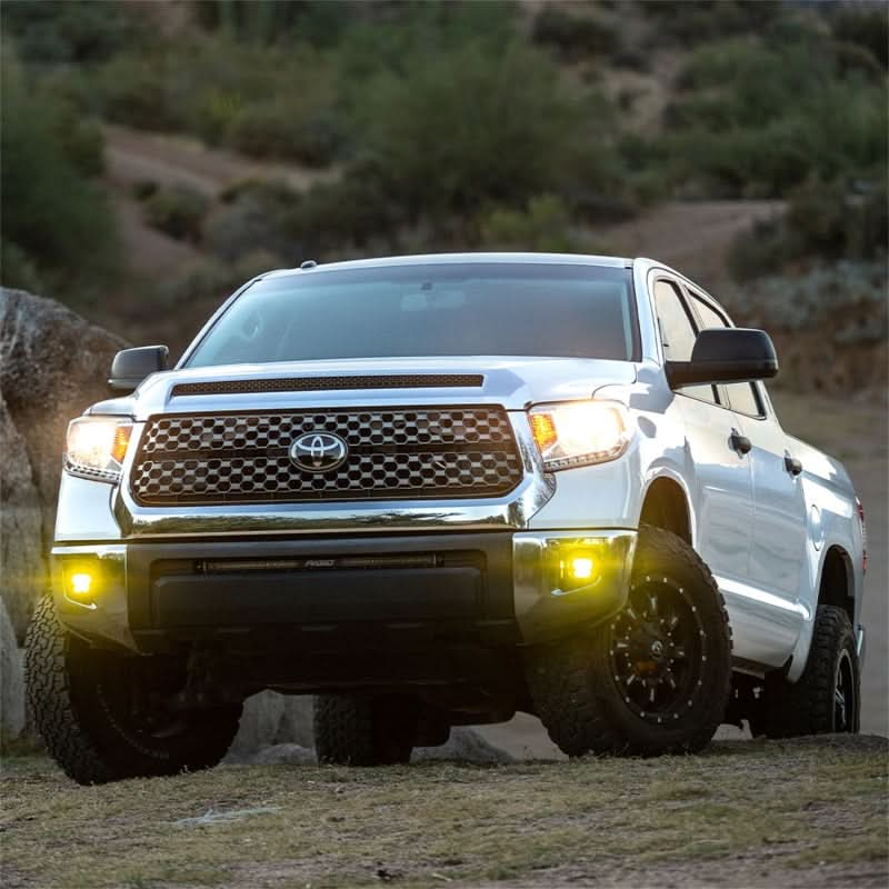 Rigid Industries 2014+ Toyota Tundra & 4Runner / 2016+ Tacoma 360-Series PRO SAE Fog Kit - Yellow.