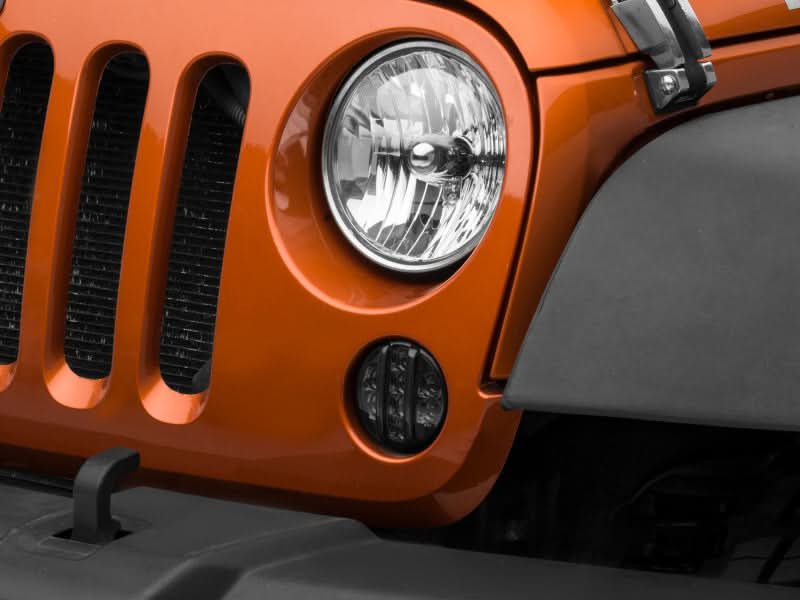 Raxiom 07-18 Jeep Wrangler JK Axial Series LED Front Turn Signals (Smoked).