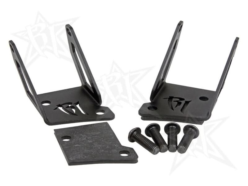 Rigid Industries Jeep JK - A-Pillar Mount Kit - Mounts set of Dually/D2.