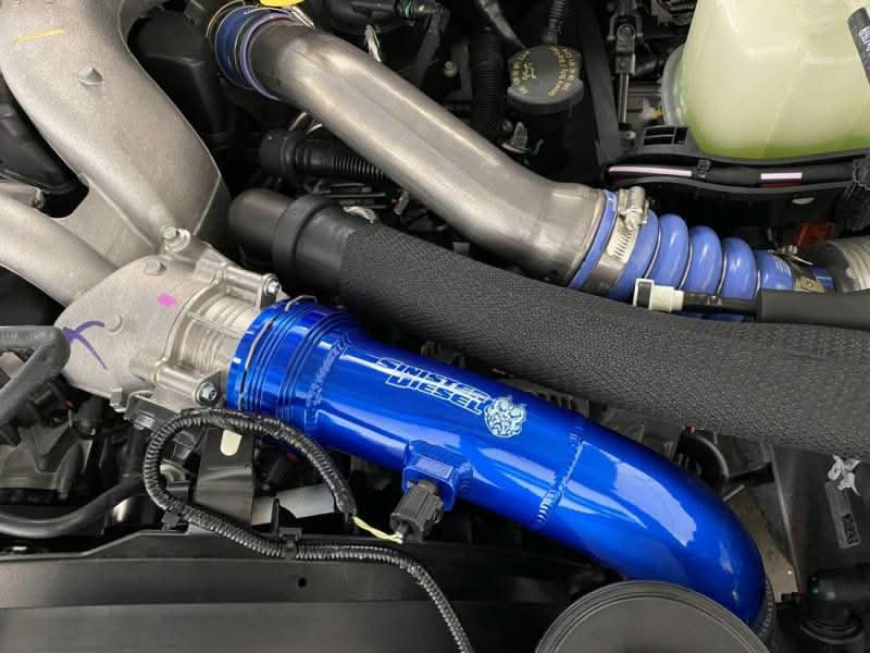 Sinister Diesel 17-19 Ford Powerstroke 6.7L Cold Side Charge Pipe.