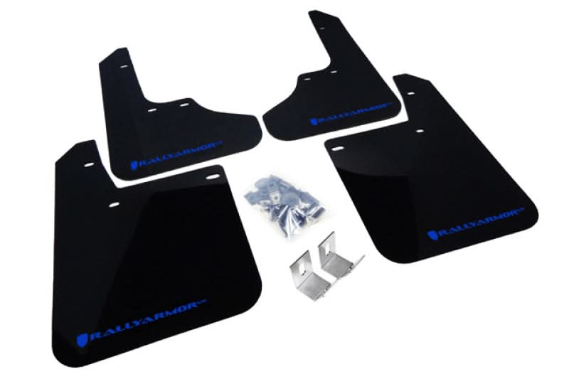 Rally Armor 93-01 Subaru Impreza RS Black UR Mud Flap w/ Blue Logo.