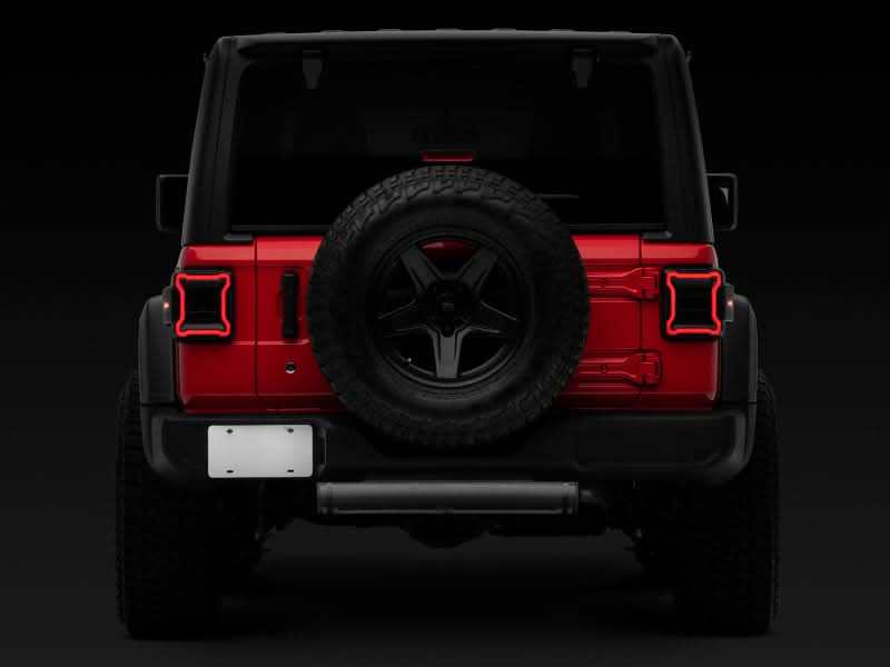 Raxiom 18-22 Jeep Wrangler JL LED Tail Lights- Black Housing (Smoked Lens).