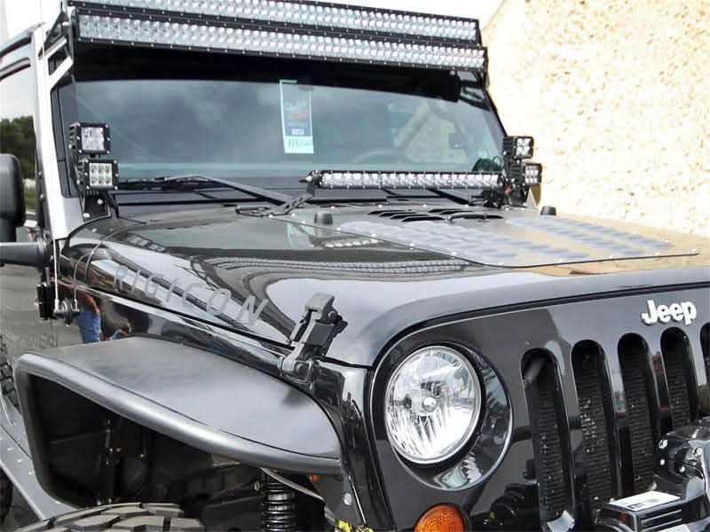 Rigid Industries Jeep JK - Double A-Pillar Mount - Mounts 2 sets of Dually/D2.