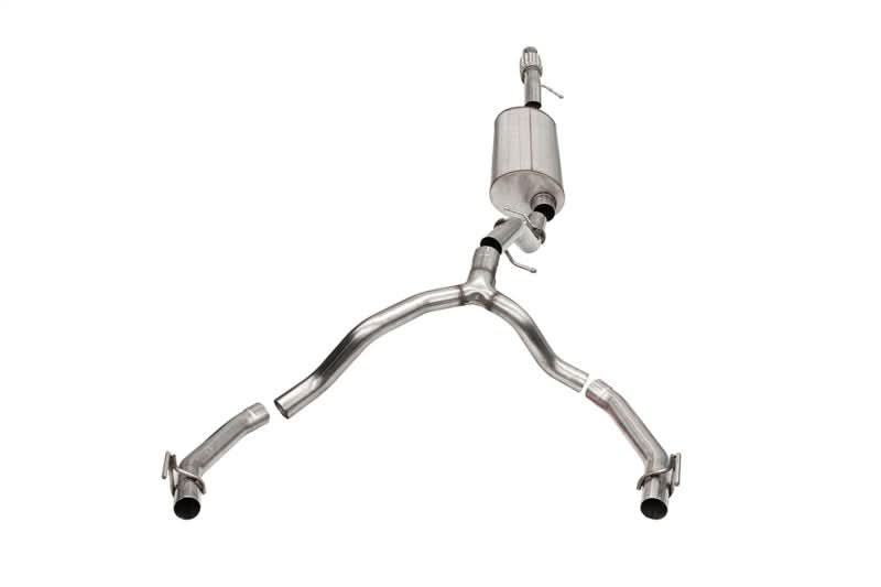 Corsa 21-23 Cadillac Escalade 6.2L Dual Rear 3.5/2.75in Sport Cat-Back Exhaust Uses FactoryBezels.