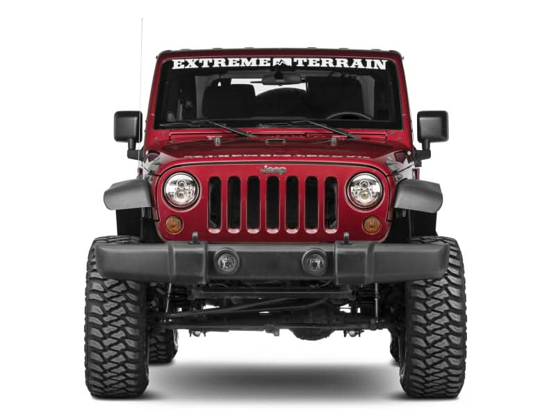 Raxiom 97-18 Jeep Wrangler TJ/JK Axial Series LED Daymaker Headlights- Chrome Housing (Clear Lens).