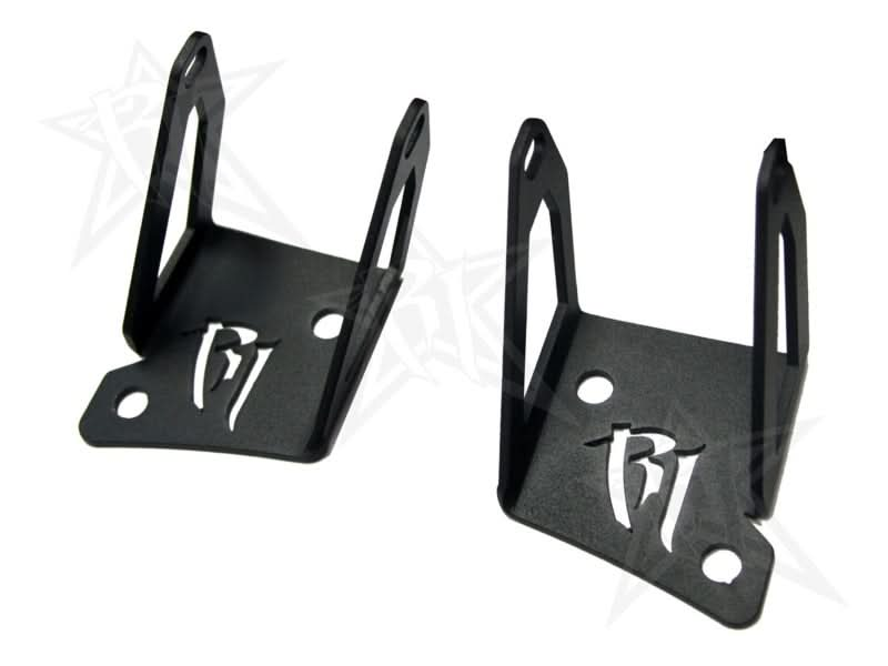 Rigid Industries Jeep JK - A-Pillar Mount Kit - Mounts set of Dually/D2.