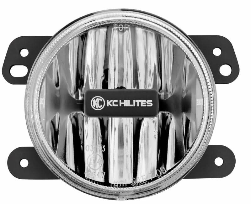 KC HiLiTES 10-18 Jeep JK 4in. Gravity G4 LED Light 10w SAE/ECE Clear Fog Beam (Single).