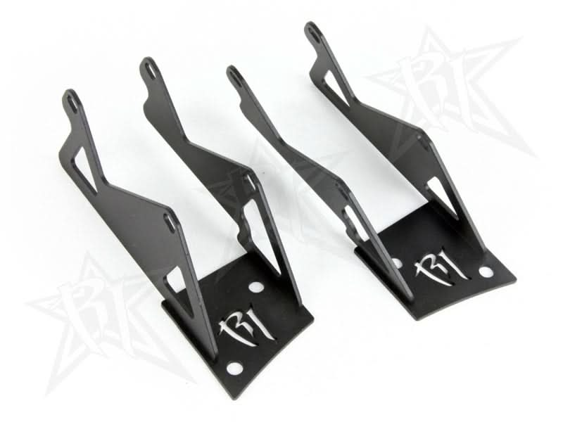 Rigid Industries Jeep JK - Double A-Pillar Mount - Mounts 2 sets of Dually/D2.